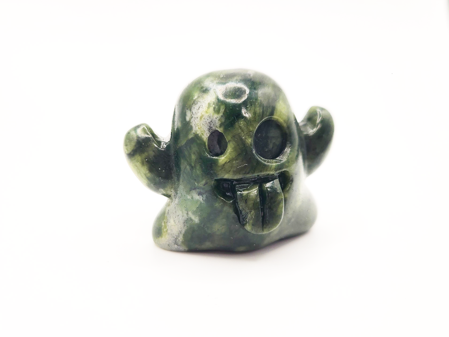 Ghost Green Jade Crystal Carving