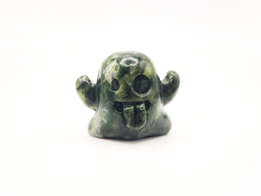 Ghost Green Jade Crystal Carving