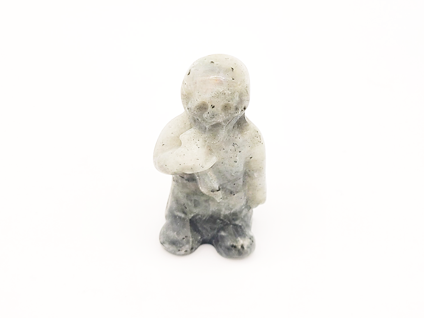 Ghostface Labradorite Crystal Carving