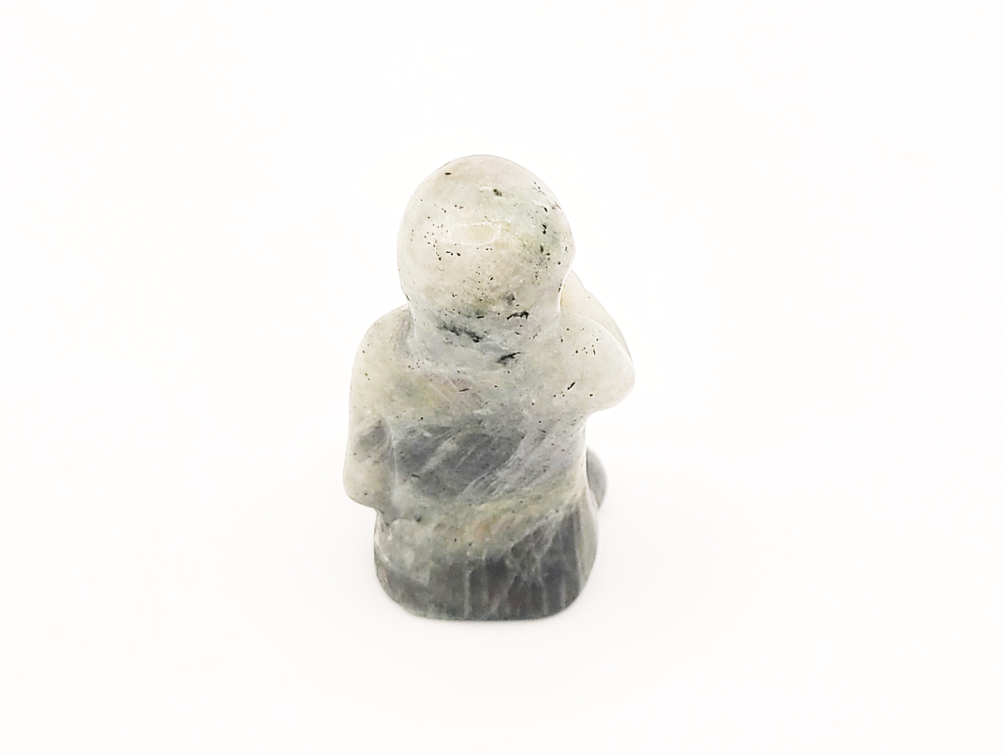 Ghostface Labradorite Crystal Carving