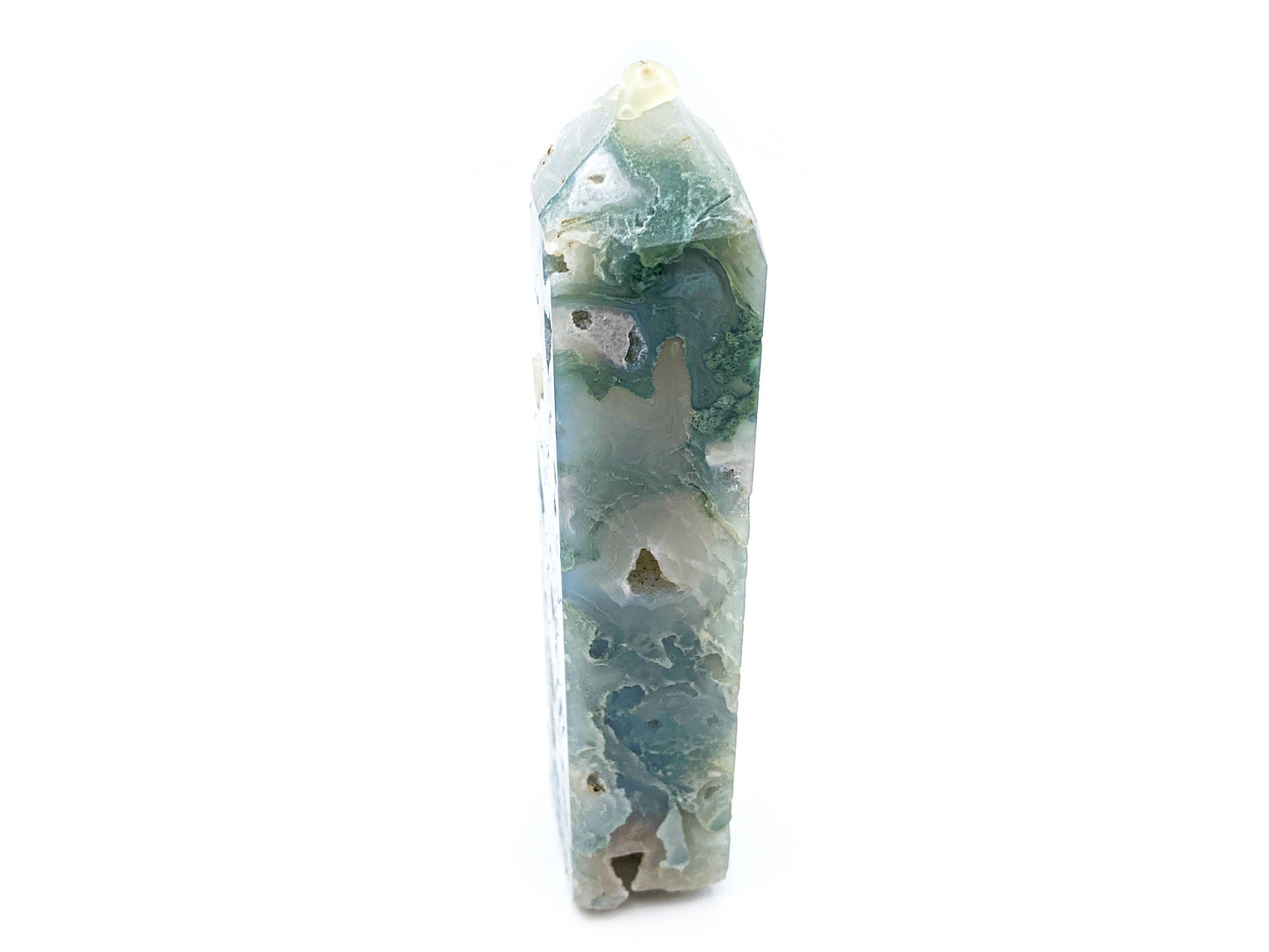 Moss Agate Tower - 4.75"