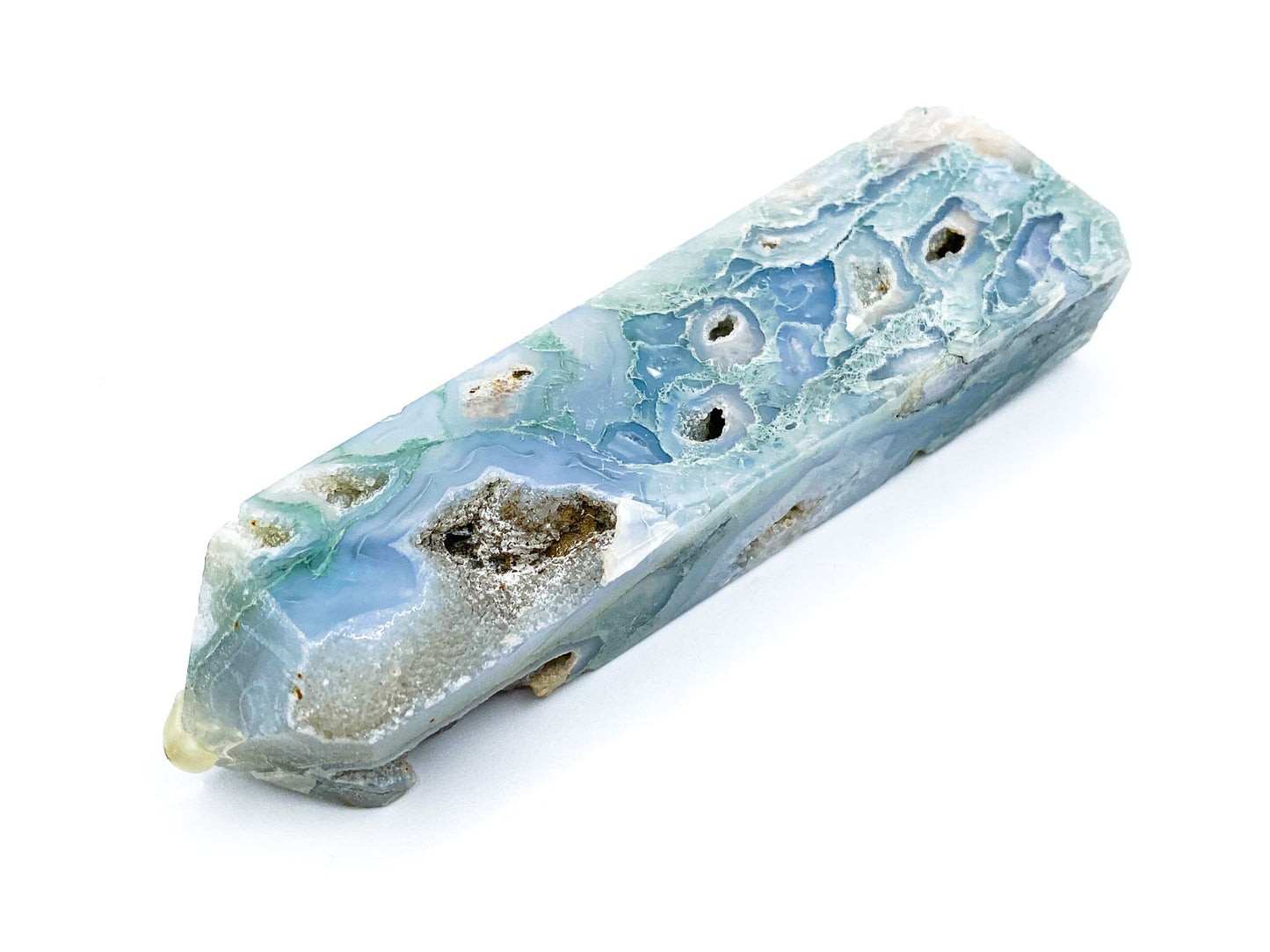 Moss Agate Tower - 4.75"