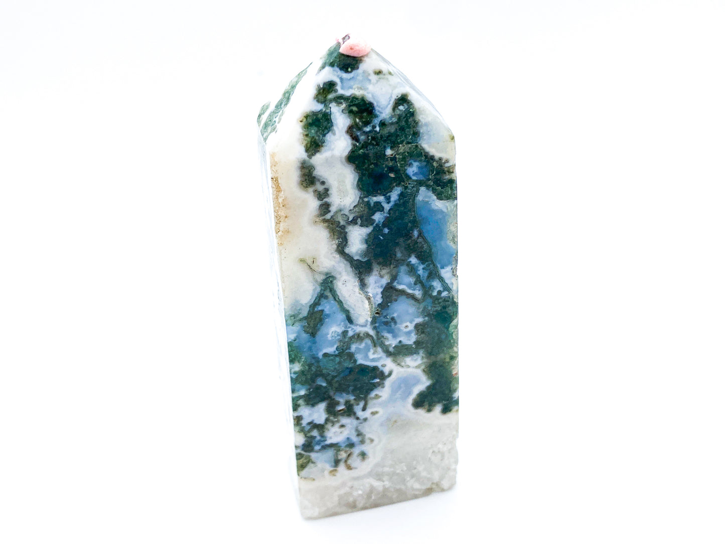 Moss Agate Tower - 3.5"