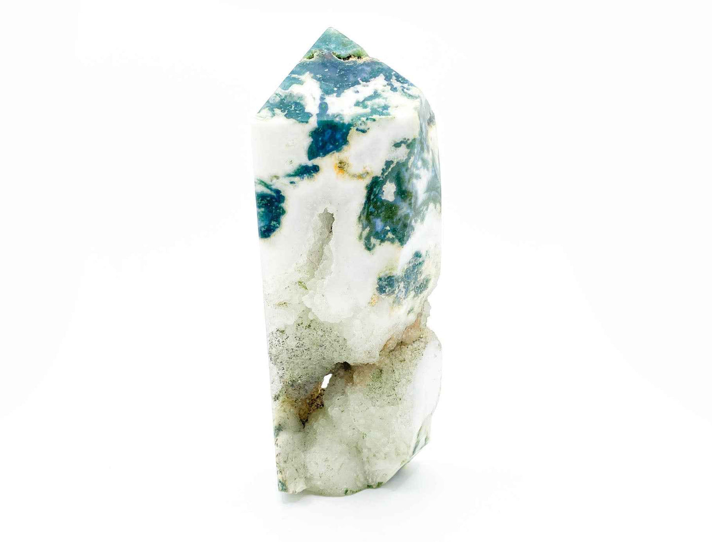 4.75" Moss Agate Tower