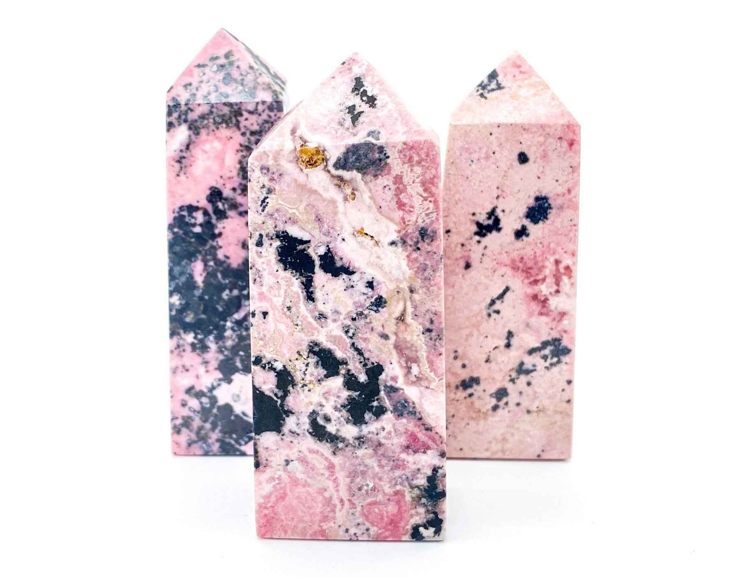 Peru Rhodonite Crystal Tower - 3in.
