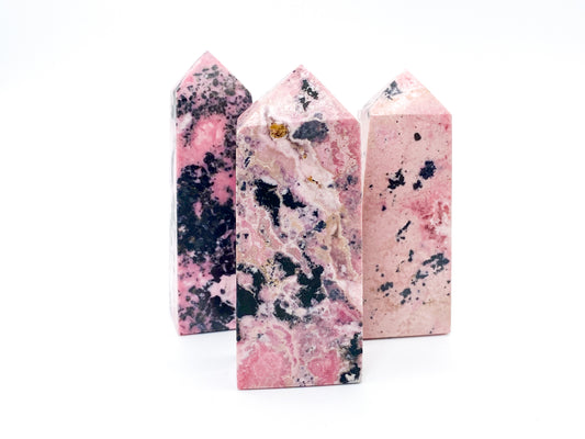 Peruvian Rhodonite, also called Rhodochrosite - Known for its pink color