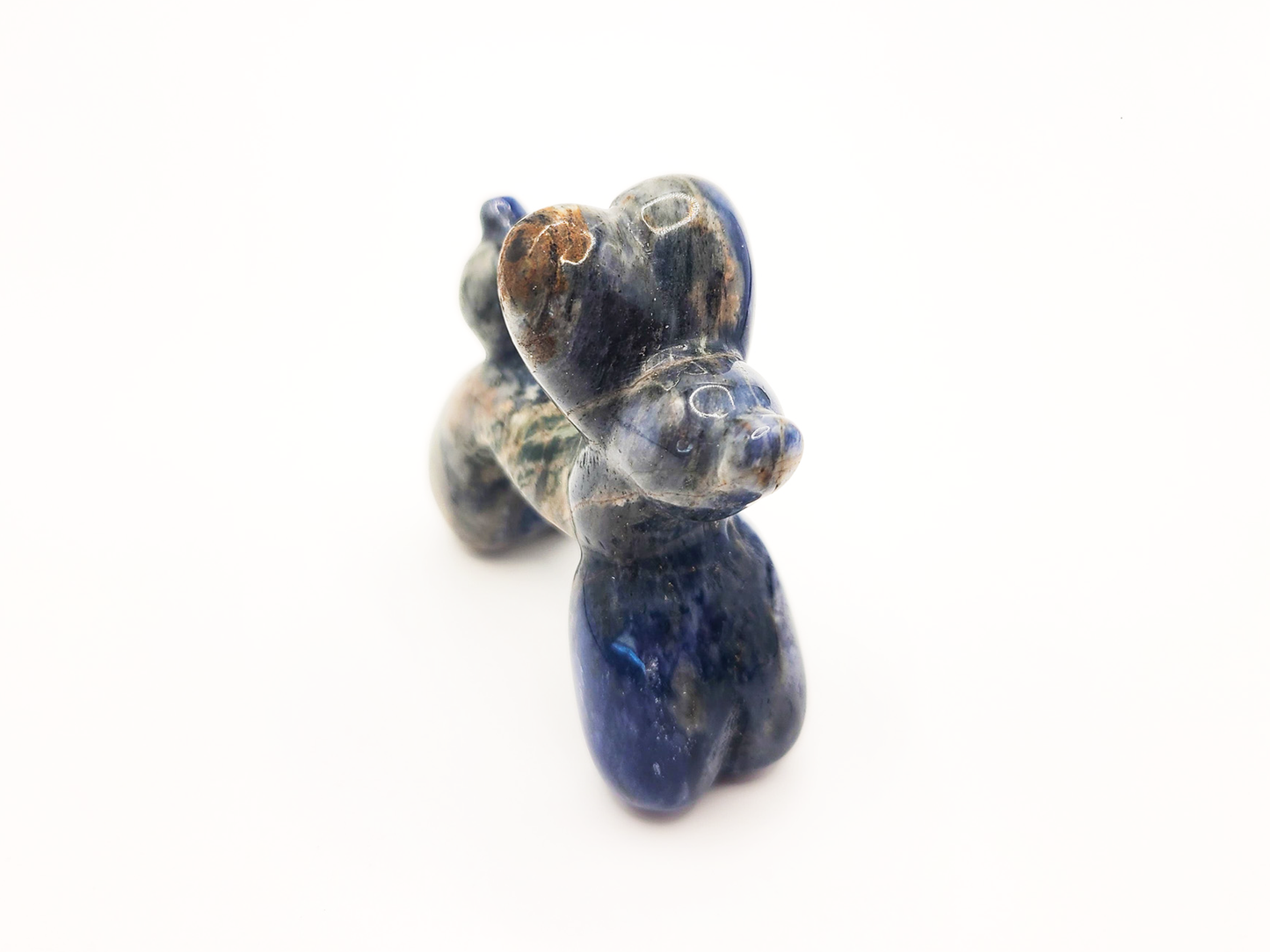 Balloon Dog Sodalite Crystal Carving