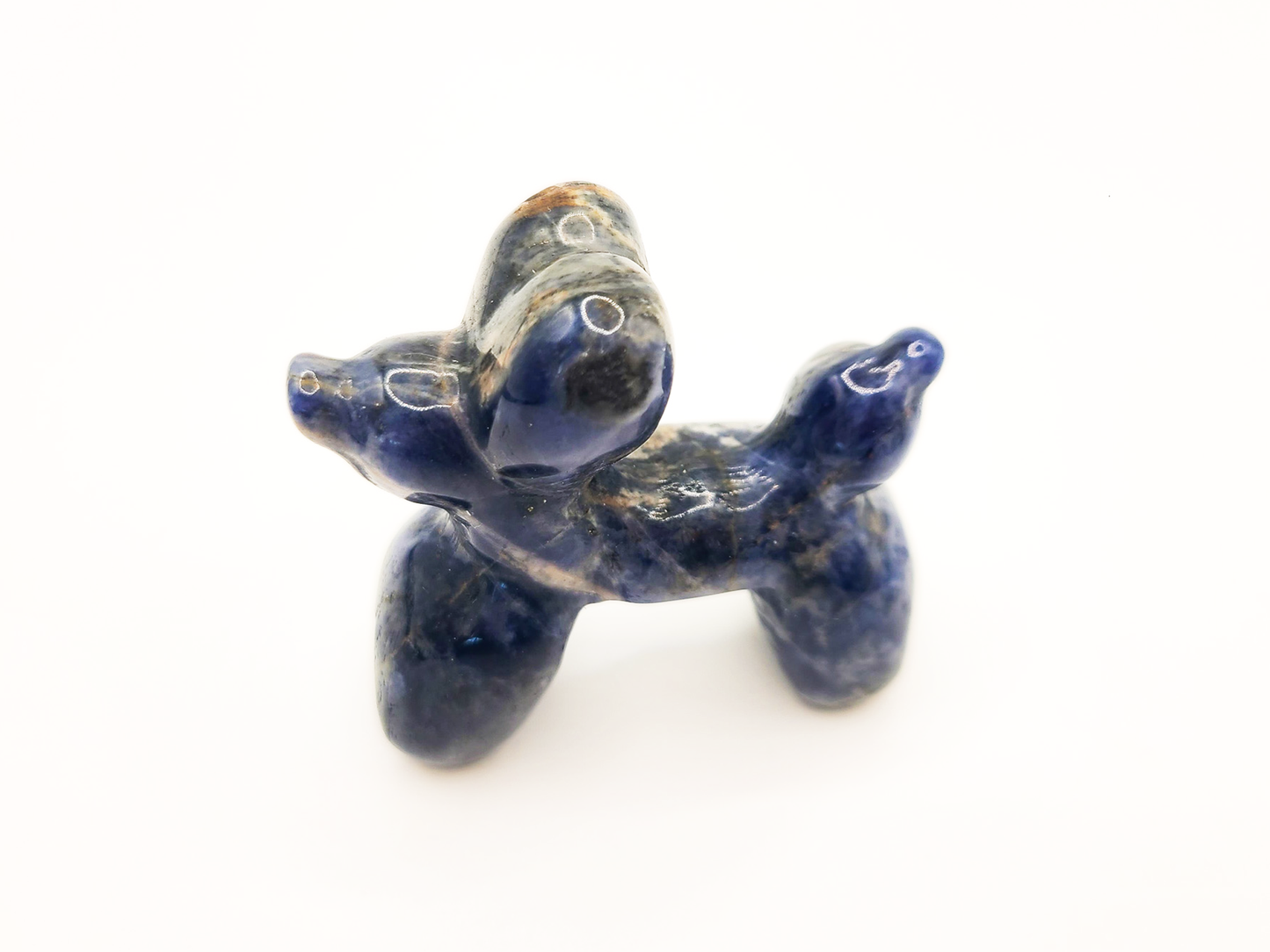 Balloon Dog Sodalite Crystal Carving