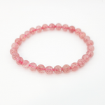 Strawberry Quartz Bracelet | Natural Gemstone Jewelry
