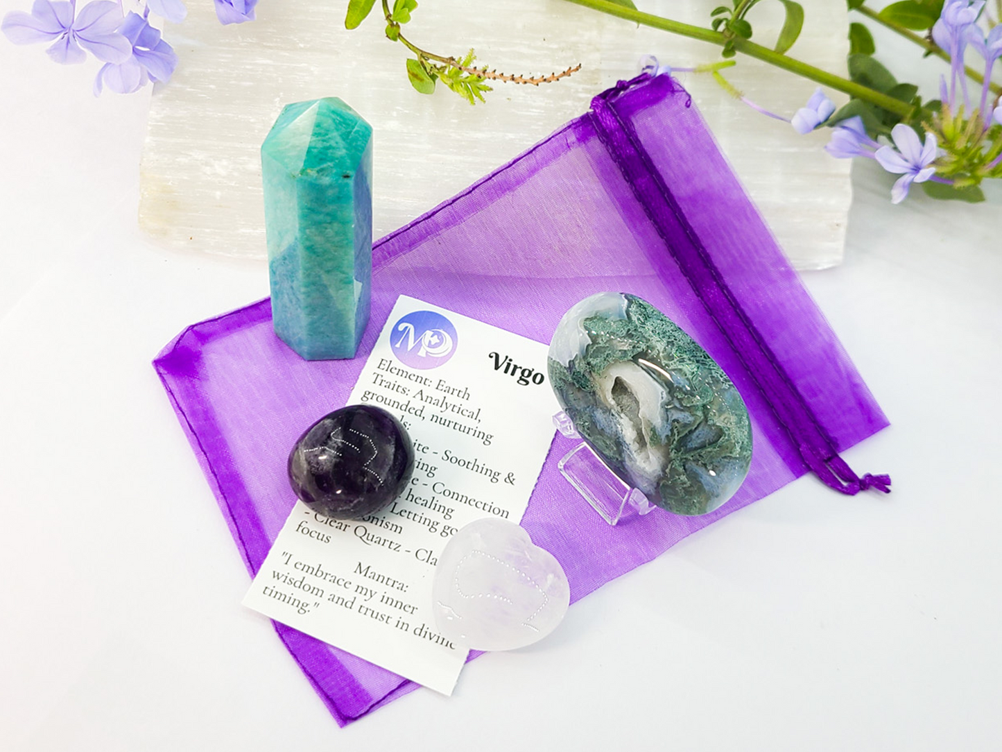 Virgo Zodiac Crystal Set