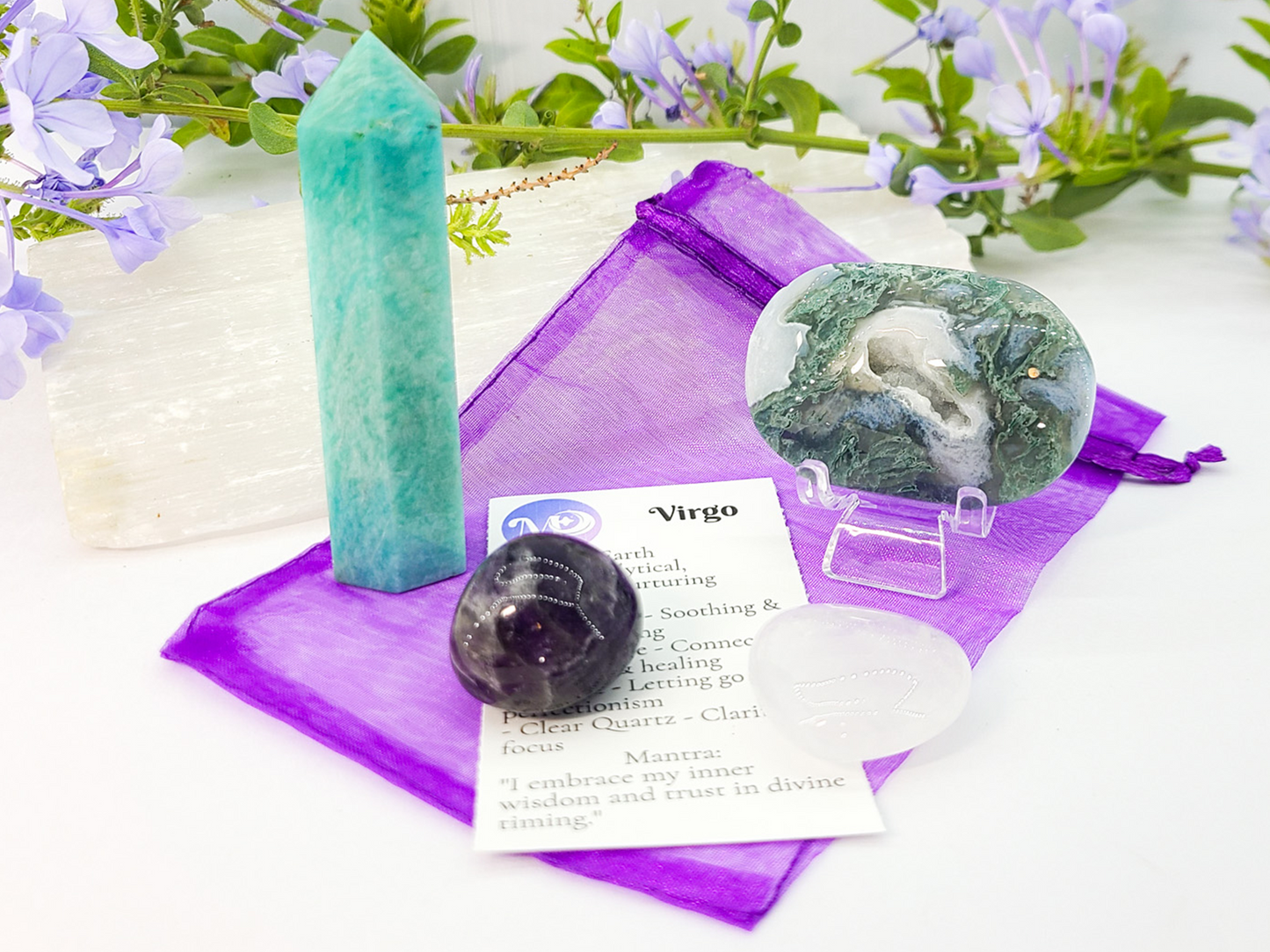 Virgo Zodiac Crystal Set
