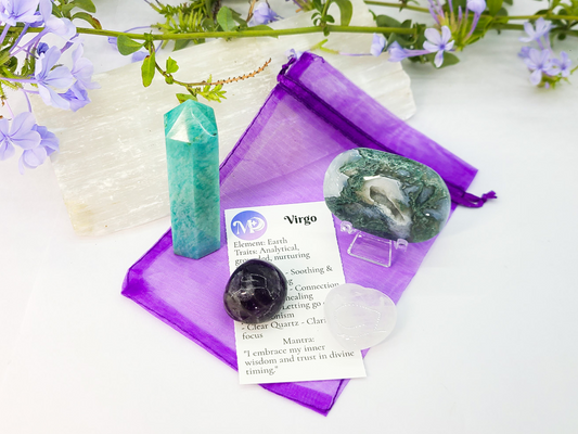 Virgo Zodiac Crystal Set